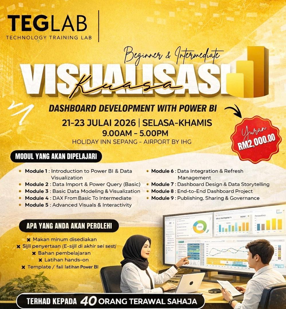 Level Up Kemahiran Data Anda Bersama TEGLAB 2026!